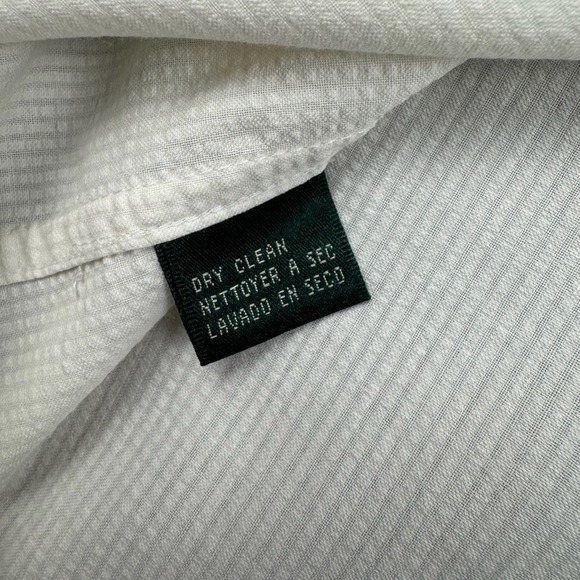 Lauren Ralph Lauren Button Up Shirt Womens 10 Oxford Embroidered Chest Yacht Ivy - Picture 8 of 13